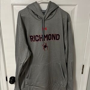Under Armour Gray Hoodie with Red Richmond Logo